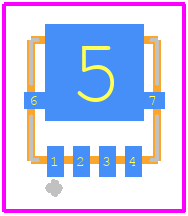 STL12N10F7 - STMicroelectronics PCB footprint - Other - Other - PowerFLAT™ 3.3x3.3