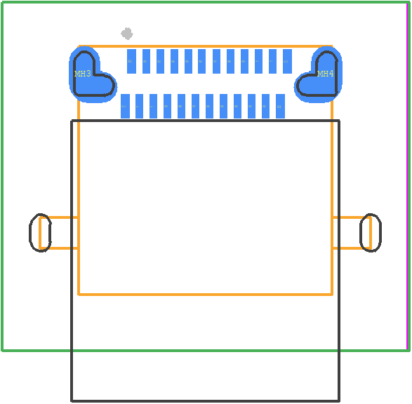 U31BU1CGSMT - Econ Connect PCB footprint - Other - Other - U31BU1CGSMT