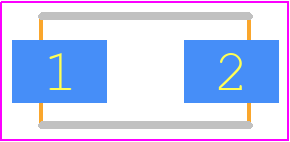 S1D - onsemi PCB footprint - Diodes Moulded Non Polarised - Diodes Moulded Non Polarised - DO-214AC (SMA)