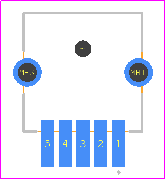 TCP7351-010100 - HOSIDEN PCB footprint - Other - Other - TCP7351-010100-5
