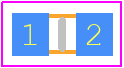 ERJP03J820V - Panasonic PCB footprint - Resistor Chip - Resistor Chip - ERJP03(0603)