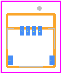 2328702-4 - TE Connectivity PCB footprint - Other - Other - 2328702-4-1