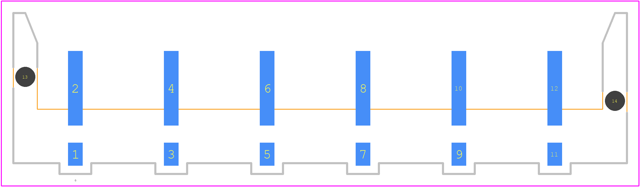 2318136-6 - TE Connectivity PCB footprint - Other - Other - 2318136-6-2