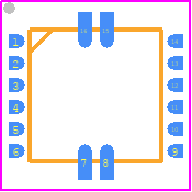 EP53F8QI - Intel PCB footprint - Quad Flat No-Lead - Quad Flat No-Lead - EP53A7xQI