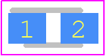 599-0120-007F - Dialight PCB footprint - LED Moulded - LED Moulded - 599-0120-007F
