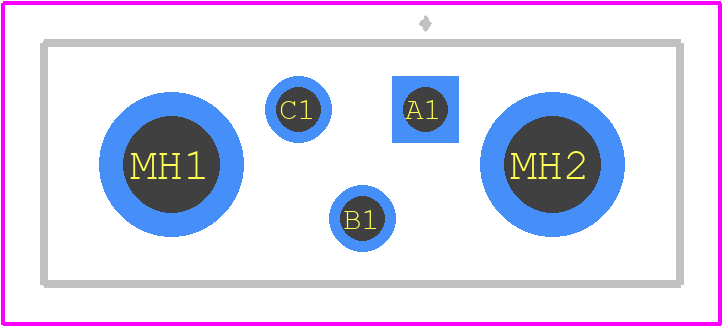 MB03F86GVIS - Radiall PCB footprint - Other - Other - MB03F86GVIS