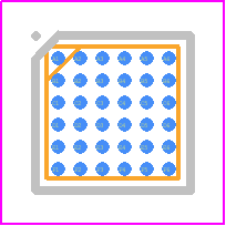LP55281TL/NOPB - Texas Instruments PCB footprint - BGA - BGA - YZR0036