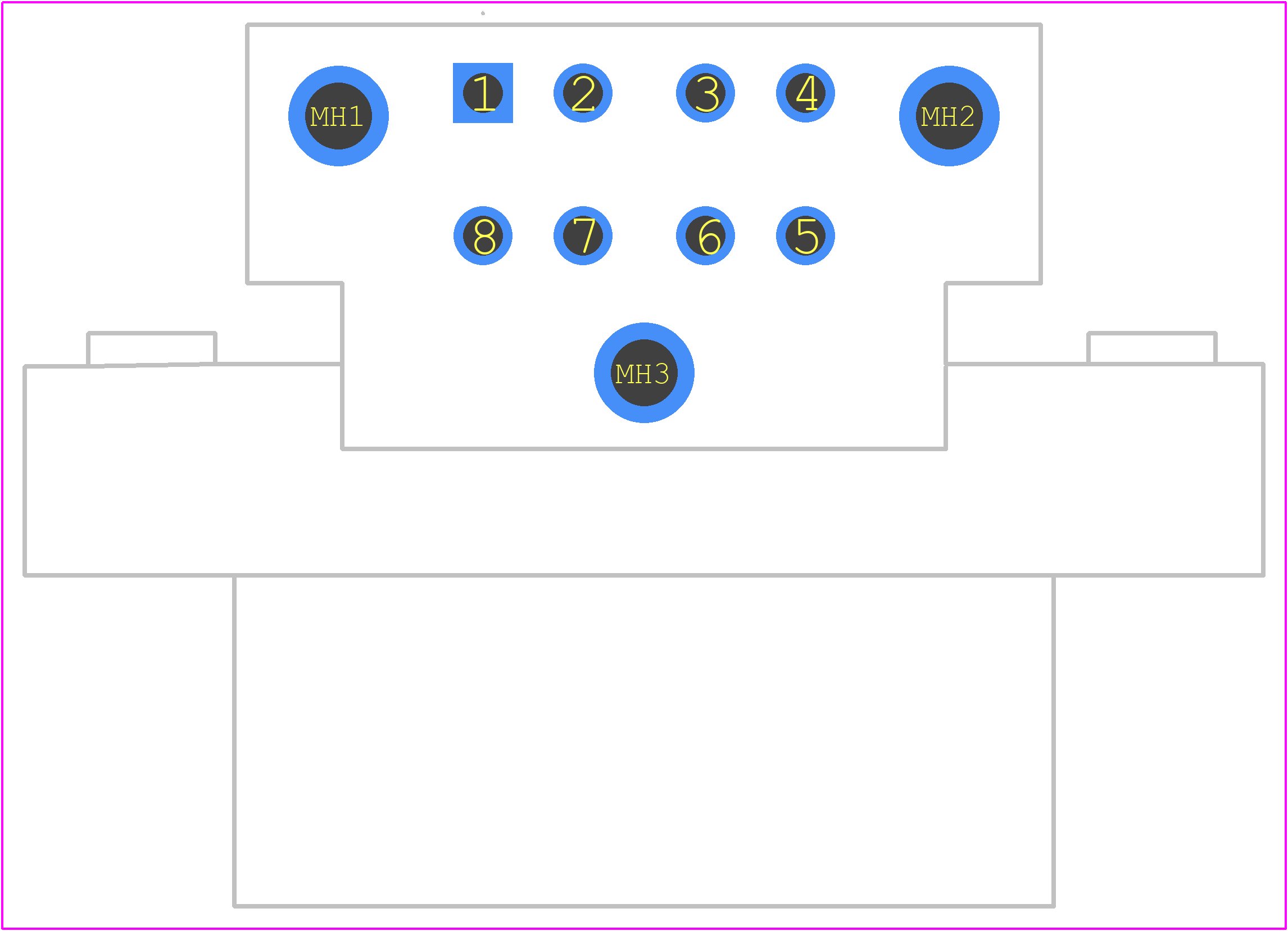 DT13-08PD - TE Connectivity PCB footprint - Other - Other - DT13-08PD-1