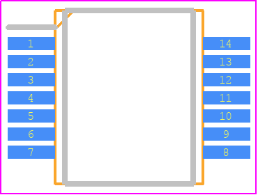 74LVC86ADB,118 - Nexperia PCB footprint - Small Outline Packages - Small Outline Packages - SOT337-1