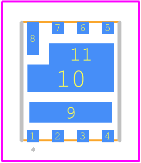 AOE6932 - Alpha & Omega Semiconductors PCB footprint - Other - Other - DFN5x6E_8L_EP2_S