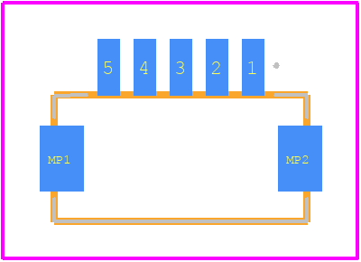 203556-0507 - Molex PCB footprint - Other - Other - 203556-0507-4