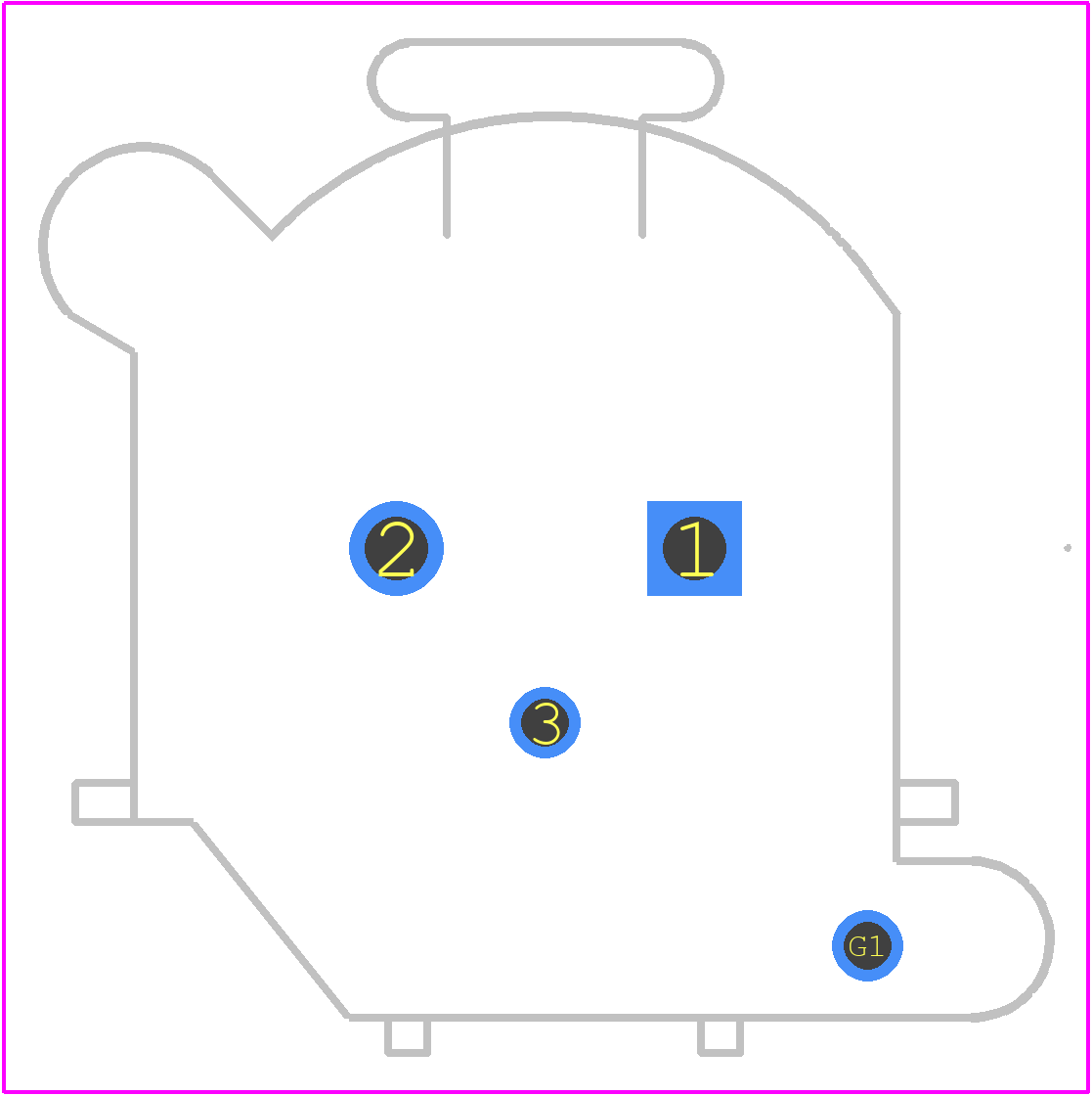 IO-XLR3-F-EV - IO Audio Technologies PCB footprint - Other - Other - IO-XLR3-F-EV-3