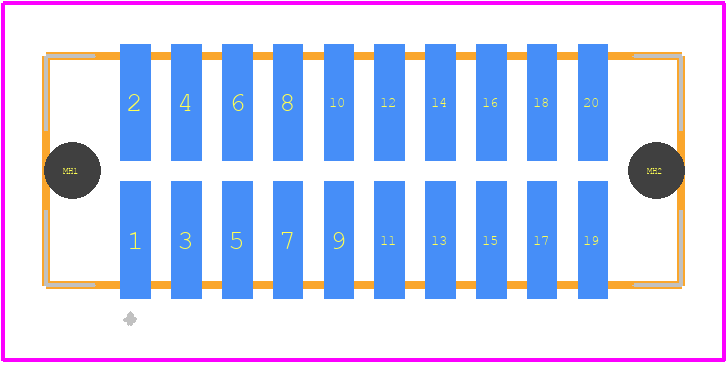 TFML-110-02-S-D-A-K - SAMTEC PCB footprint - Other - Other - TFML-110-02-S-D-A-K-1