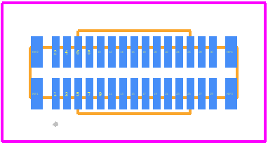203955-0303 - Molex PCB footprint - Other - Other - 203955-0303-1