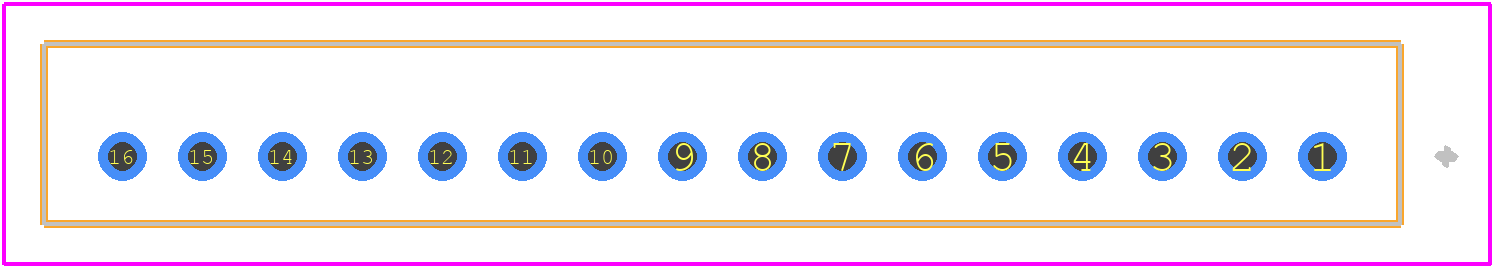 B16B-PH-K-S (LF)(SN) - JST (JAPAN SOLDERLESS TERMINALS) PCB footprint - Other - Other - B16B-PH-K-S (LF)(SN)-1