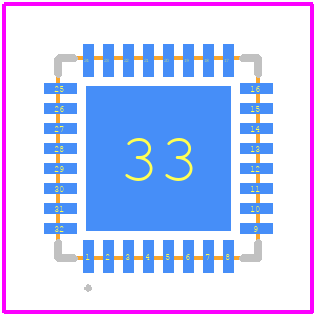 MAX25203QATJA/VY+T - Analog Devices PCB footprint - Other - Other - MAX25203QATJA/VY+T-5