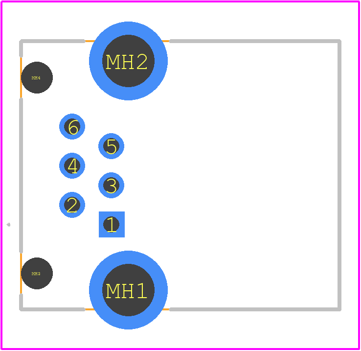 5788516-1 - TE Connectivity PCB footprint - Other - Other - 5788516-1-4