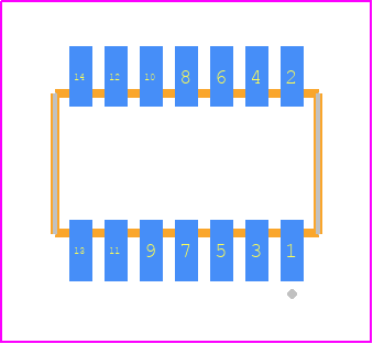 CLE-107-01-G-DV-TR - SAMTEC PCB footprint - Other - Other - CLE-107-01-X-DV-TR