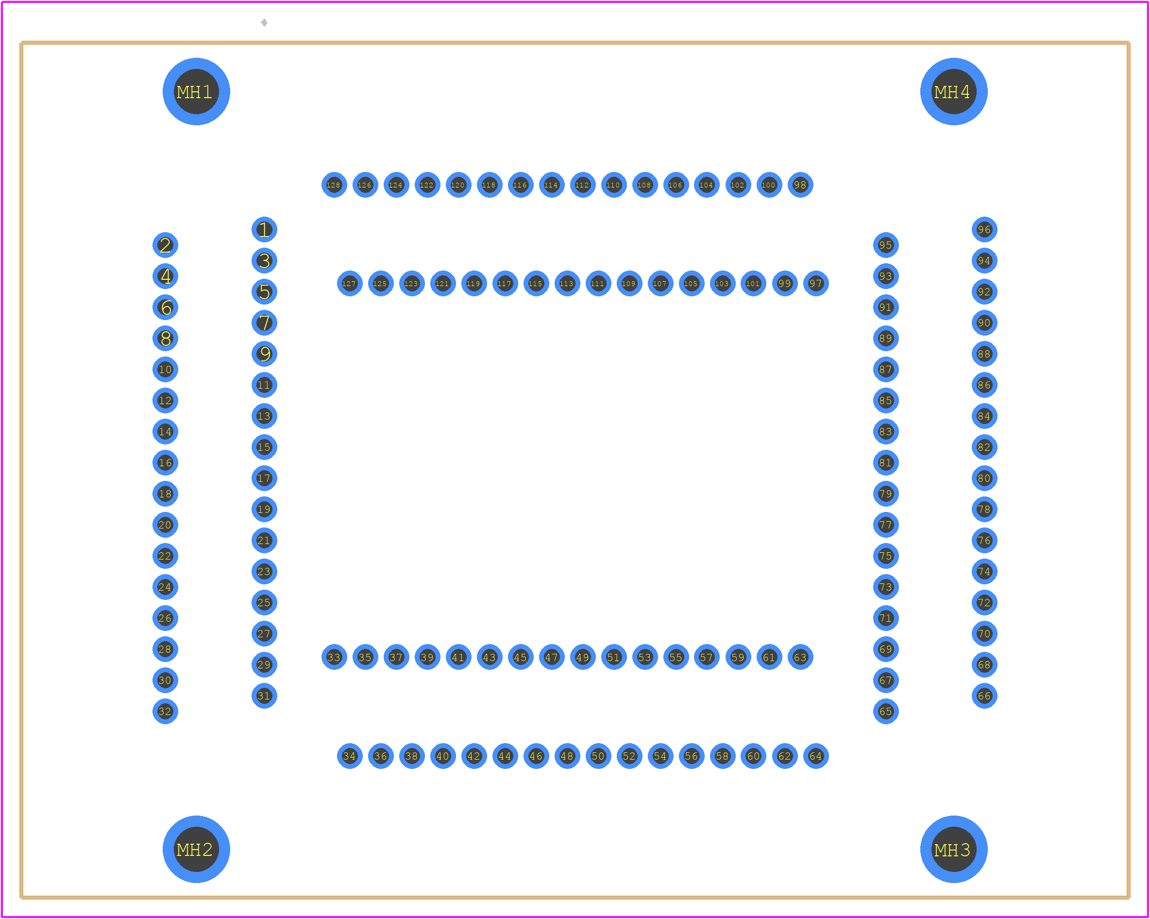 IC51-1284-976-2 - Yamaichi PCB footprint - Other - Other - IC51-1284-976-2-1