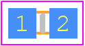 2506033007Y3 - Fair-Rite PCB footprint - Ferrite Bead Chip - Ferrite Bead Chip - 2506033007Y3-1