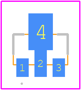 NJM431UA - JRC PCB footprint - Other - Other - SOT-89