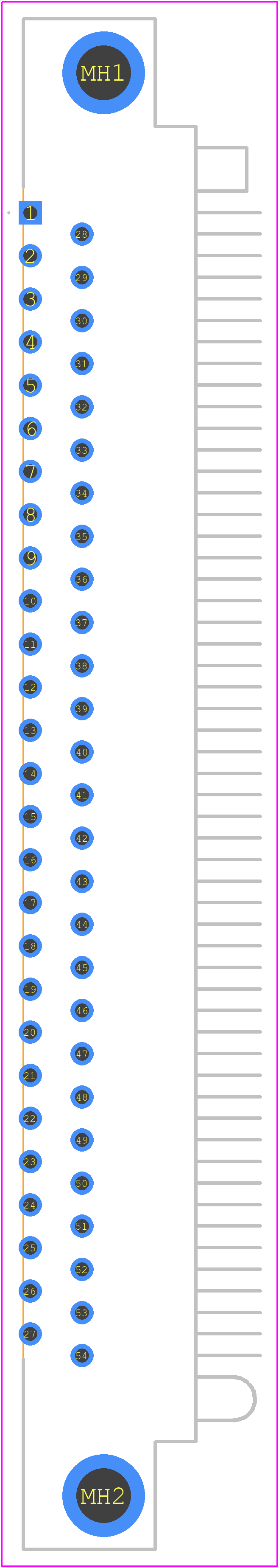WTB54PR7J-342 - Molex PCB footprint - Other - Other - WTB54PR7J-342-1