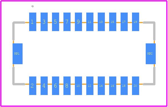 DF20EF-20DP-1V(52) - Hirose PCB footprint - Other - Other - DF20EF-20DP-1V(52)-2