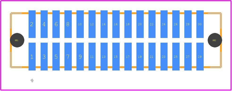 TFC-115-22-F-D-A - SAMTEC PCB footprint - Other - Other - TFC-115-22-F-D-A-1