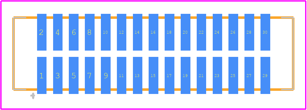 TFC-115-22-L-D - SAMTEC PCB footprint - Other - Other - TFC-115-22-L-D-2