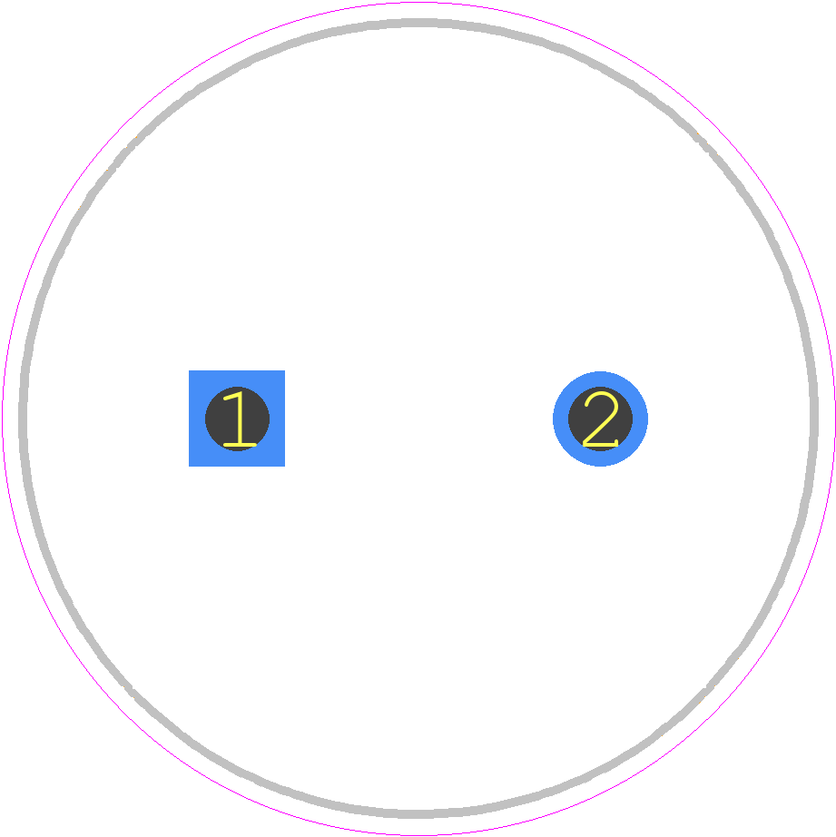 ESHSR-0100C0-002R7 - Nesscap PCB footprint - Capacitor, Polarized Radial Diameter - Capacitor, Polarized Radial Diameter - 22*45_2021