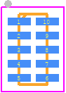 PESD4USB5U-TBSX - Nexperia PCB footprint - Small Outline No-lead - Small Outline No-lead - SOT1176D