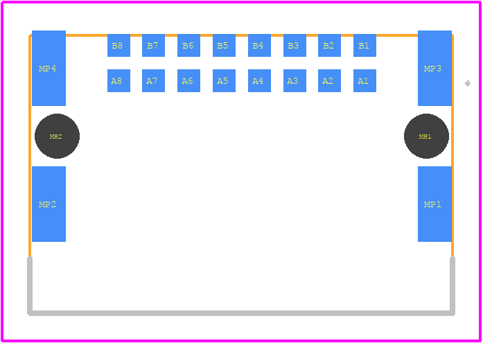 354094 - TE Connectivity PCB footprint - Other - Other - 354094-1	