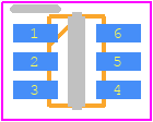 BAS40TW_R1_00001 - PANJIT PCB footprint - SOT23 (6-Pin) - SOT23 (6-Pin) - SOT-363