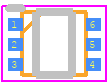 S-812C50BPI-C5ETFU - ABLIC Inc. PCB footprint - SO Transistor Flat Lead - SO Transistor Flat Lead - SNT-6A-A-PKG