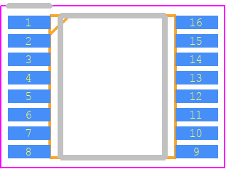 TAD2141-BINA - TDK PCB footprint - Small Outline Packages - Small Outline Packages - TSSOP-16