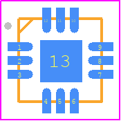 TLV3605RVKT - Texas Instruments PCB footprint - Quad Flat No-Lead - Quad Flat No-Lead - RVK(S-PWQFN-N12)