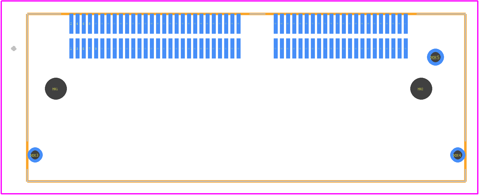 MEC5-050-01-L-RA-W1-TR - SAMTEC PCB footprint - Other - Other - MEC5-050-01-L-RA-W1-TR-2