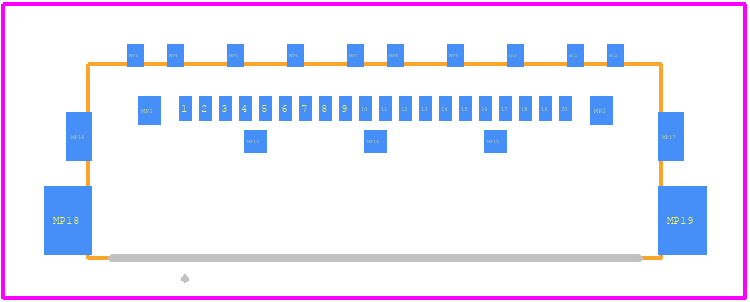 20849-020E-01 - I-Pex PCB footprint - Other - Other - 20849-020E-01-5