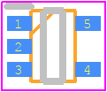 SSM5N16FUTE85LF - Toshiba PCB footprint - SO Transistor Flat Lead - SO Transistor Flat Lead - 5-SSOP