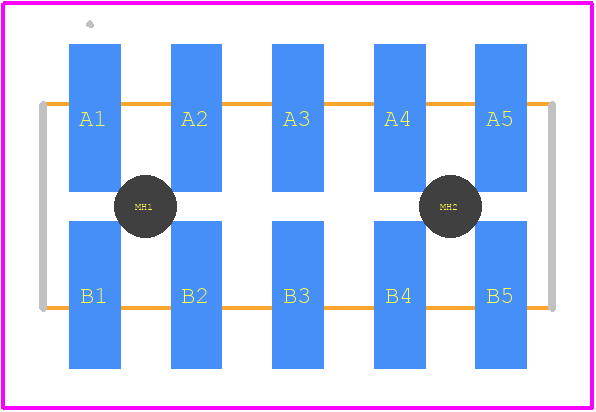 15-91-0107 - Molex PCB footprint - Other - Other - 15-91-0107-3