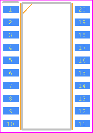 74ACQ574SJ - onsemi PCB footprint - Small Outline Packages - Small Outline Packages - 74ACQ574SJ