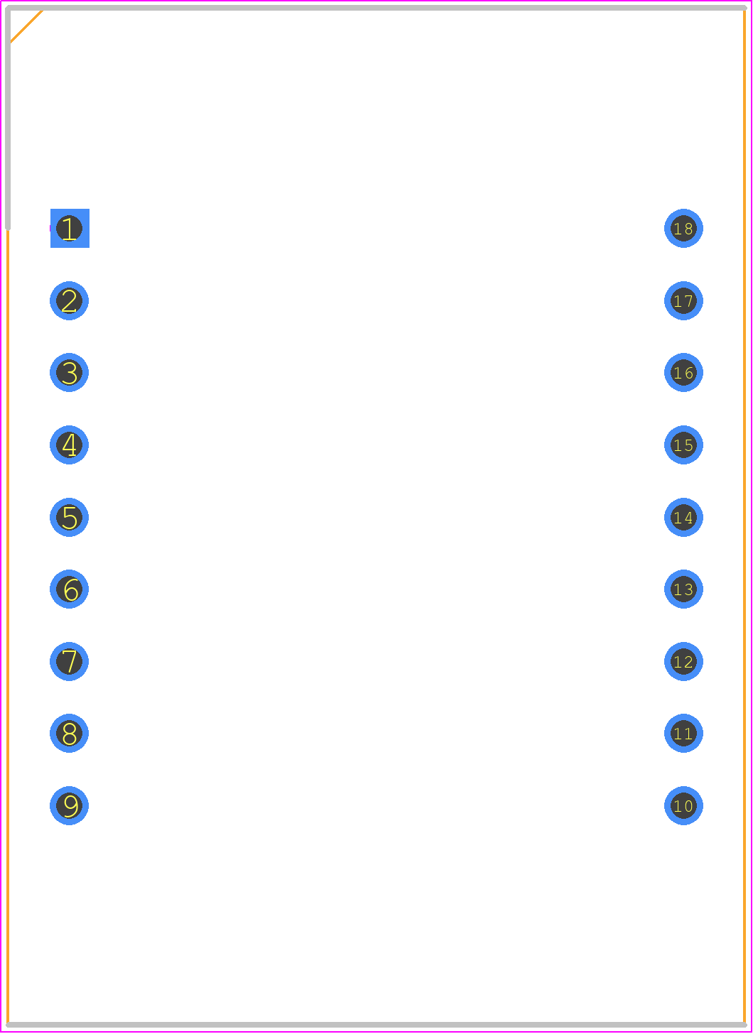 LA8072-11 - VS-Optoelectronic PCB footprint - Dual-In-Line Sockets - Dual-In-Line Sockets - LA8072-11