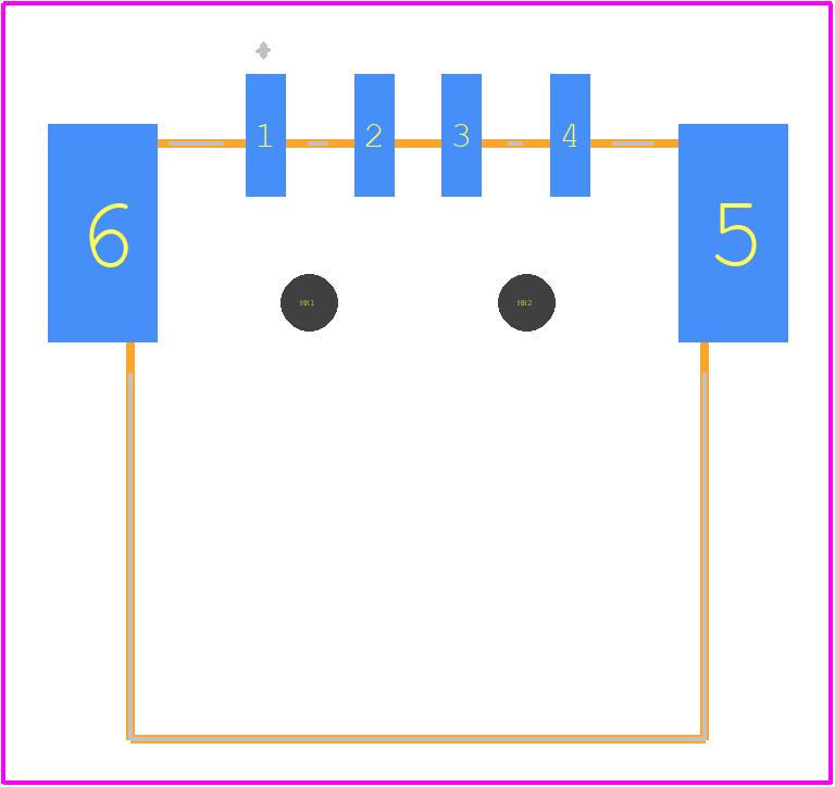 USB-A-S-S-B-SM2-R-TR - SAMTEC PCB footprint - Other - Other - USB-A-S-S-B-SM2-R-TR-2