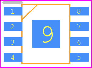 RT6363GSP - RICHTEK PCB footprint - Small Outline Packages - Small Outline Packages - 8-Lead SOP (Exposed Pad)