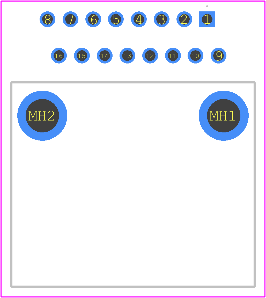 MX34016NF3 - JAE PCB footprint - Other - Other - MX34016NF3-1