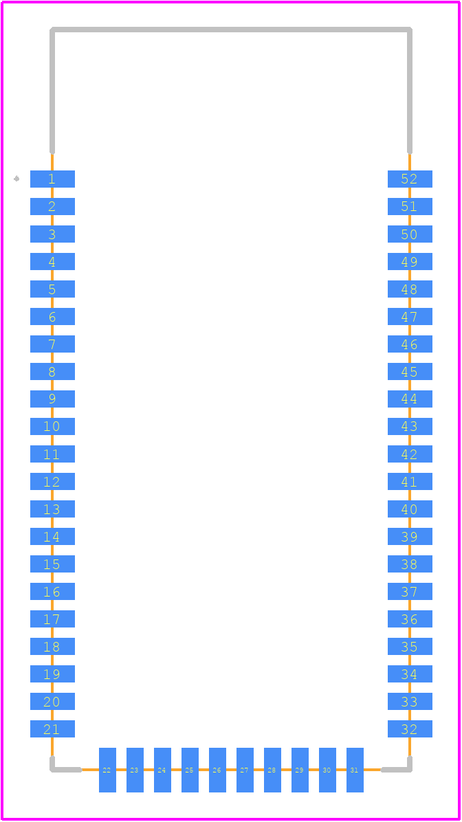 FSC-BT1026E - Feasycom PCB footprint - Other - Other - FSC-BT1026E-1