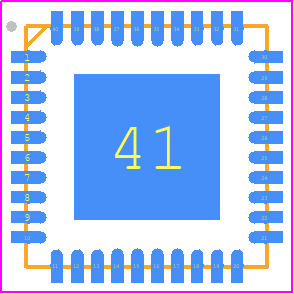 DRV8714HQRHARQ1 - Texas Instruments PCB footprint - Quad Flat No-Lead - Quad Flat No-Lead - RHA0040L
