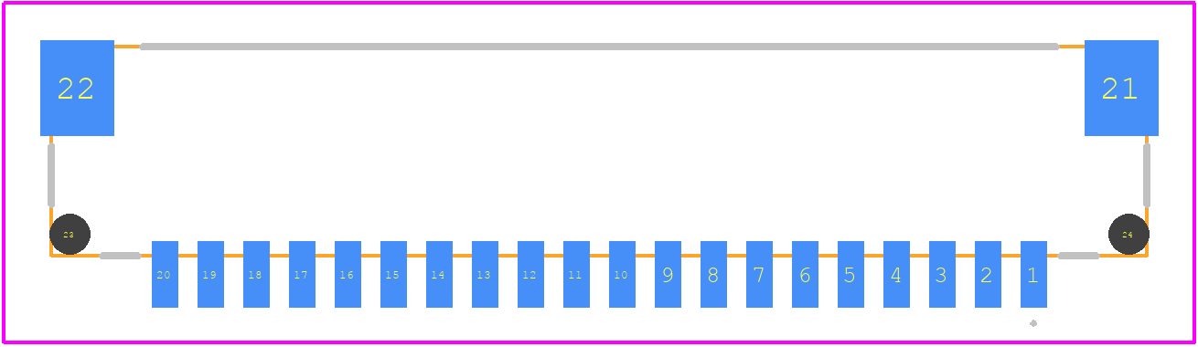 DF14-20P-1.25H(22) - Hirose PCB footprint - Other - Other - DF14-20P-1.25H(22)-2