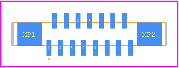 FFC2A33-15-T-R - GCT (GLOBAL CONNECTOR TECHNOLOGY) PCB footprint - Other - Other - FFC2A33-15-T-R-1