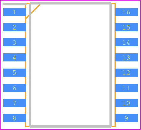 MAATCC0007 - MACOM PCB footprint - Small Outline Packages - Small Outline Packages - SOW-16†